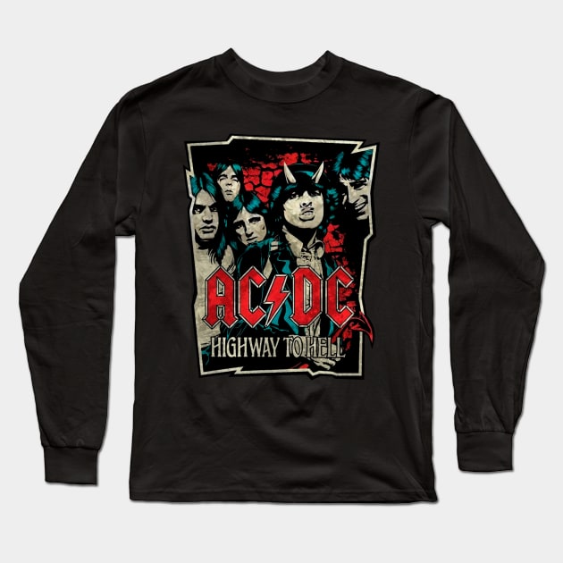 Acdc Long Sleeve T-Shirt by KolekFANART